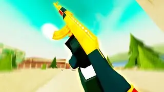 GILDED AK-47 & Tommy Gun Legendary Showcase in Bad Business (Roblox)
