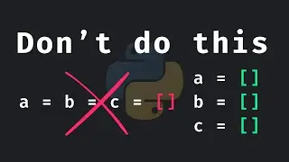 Beginners Often Make THIS Mistake In Python