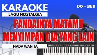 Karaoke - Antara Cinta Dan Dusta // Obbie Messakh ( Nada Wanita )