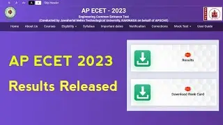 Ap ECET 2023 Results Released