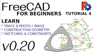 FreeCAD 0.20 For Beginners | 4 | Tracing Photo / Image to Build a Simple Model