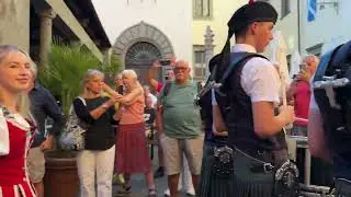 The  Lord Provost of Glasgow Scotland arrives in Barga