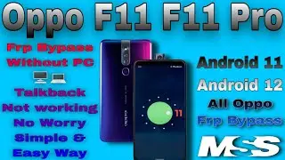 Oppo F11 Pro Hard Reset | Oppo F11 Pro Frp Bypass Android 11 | Oppo F11 Pro Frp Bypass 2024 |