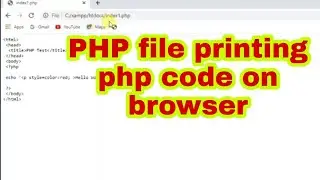 FIX PHP code coming back on browser as is it, problem in printing php code hello  world