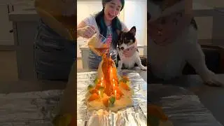 Making a MASHED POTATO VOLCANO 🌋😂