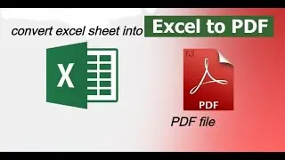 How to convert excel file to PDF | Convert Excel into PDF | convert excel sheet as a PDF file