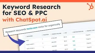 SEO And PPC Keyword Research using ChatSpot AI | HubSpot