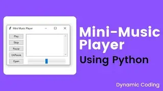 Mini Music Player using Python / Tkinter / Pygame / Python GUI Project