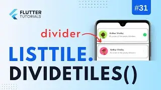 Flutter Listtile.divideTiles( ) - Predefined way to add divider between ListTiles