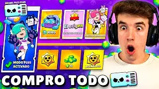 COMPRO *TODO* EL NUEVO BRAWL PASS PLUS de BRAWL STARS