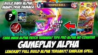 TIPS ALPHA TRUE DAMAGE + CARA MAIN ALPHA SEASON 34❗BUILD ALPHA TERSAKIT 2024❗GAMEPLAY ALPHA TERBARU