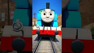 GTA V: THOMAS MONSTER STOPS THOMAS THE TRAIN 