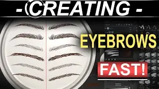 Substance-Painter: Creating Eyebrows (FAST!!)