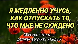 Я УЧУСЬ ОТПУСКАТЬ ТО, ЧТО МНЕ НЕ СУЖДЕНО