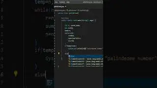 Palindrome of a Number in Java | Java Programming | 