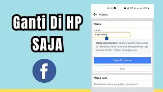 Begini Cara Ganti Nama Halaman Facebook di HP