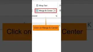 Merge Cells in Excel | Merge Cells | How to Merge Columns in Excel