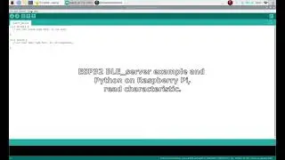 ESP32 BLE_server example and read using Python on Raspberry Pi