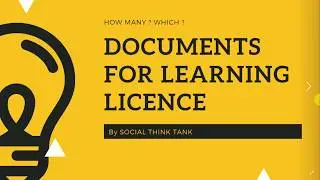 Documents required for Learning Driving Licence 2021