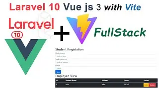 Laravel 10 Vue js 3 with Vite Full Stack