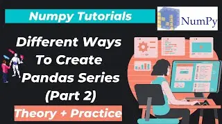 3. Different ways to create Pandas Series  [ Using Direct Method ]