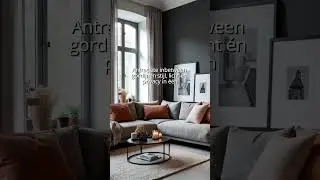 Antraciete inbetween gordijnen voor een strakke, moderne look in je woonkamer