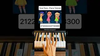 Fly Project - Toca Toca Dance (Easy Piano Tutorial) #shorts #piano #youtubeshorts