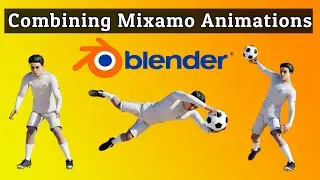 How to combine and edit Mixamo animations in Blender?