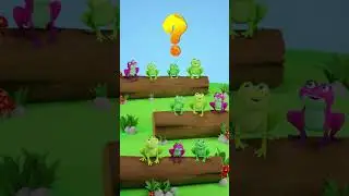 10 ranas pequeñas 🐸 | Vídeo Educativo para Niños | HeyKids #shorts