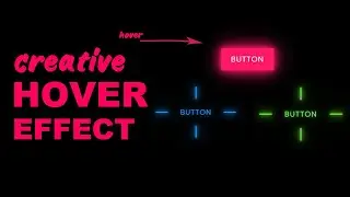 Creative Button Hover Effects using CSS | Glowing Gradient Border Effects using Html & CSS