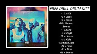 (FREE) Uk Drill Drum Kit | Free drum kit 2023