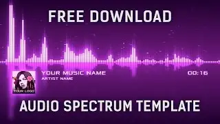 Audio Spectrum Visualizer After Effects Template [Free Download]