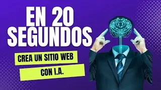 Cómo crear una web en 20 segundos con IA | Tutorial paso a paso 🚀