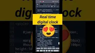 Digital clock with html and css | CSS animation HTML full course CSS full course 