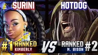 SF6 ▰ SURINI (#1 Ranked Kimberly) vs HOTDOG29 (#2 Ranked M.Bison) ▰ High Level Gameplay