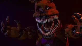 All nightmare animatronics in fnaf 4 sing game over no halloween edtion