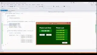 Beginning C# Tutorial 7 Random Number LuckDraw Phone Number