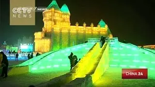 Ice sculptures wow crowds at Harbin Ice Festival