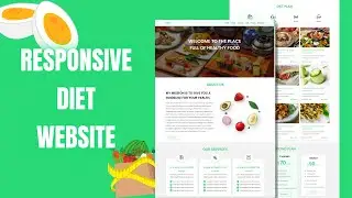 How To Make A Responsive Diet Website Design Using HTML - CSS - JAVASCRIPT