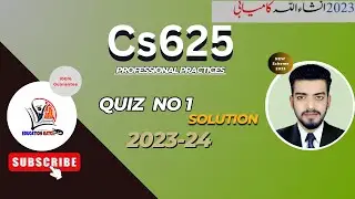 Cs625 Quiz no 1 Spring 2023-24 | Cs625 Quiz no 1 Solution 2024- Cs625