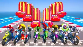 SUPERHEROS COLOR CHALLENGE (SPIDERMAN, POMNI, DR DOOM) Racing Motorcycles Event Day Competition