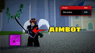 I USED *AIMBOT* With Buddy Sword In Blox Fruits.... (jk)