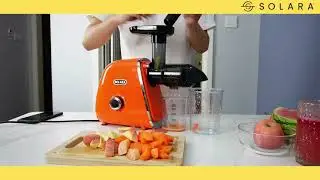 Apple Carrot Juice in SOLARA Slow Juicer