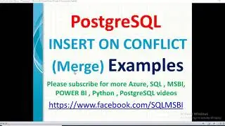 Postgresql Tutorials | Insert on Conflict in Postgresql | insert ,update in single query in postgres