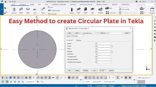 Easy Method to Create Circular Plate | Tekla Structures | Tamil