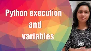 Python series - 02 | Python execution and variables
