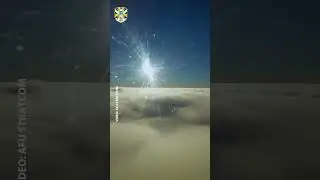 A mesmerizing skyline from the cockpit window of Ukrainian pilots. The view is breathtaking #shorts