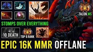 Epic 16K MMR Offlane Primal Beast Crazy Stomps Over Everything Destroyed Top 6 Terrorblade Dota 2
