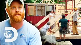 Whole Family Come Together To Build A Holiday Cabin | Maine Cabin Masters