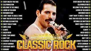 Top 100 Classic Rock Songs Of 80s 90s🔥AC/DC, The Eagles, Queen, Def Leppard, Guns N Roses, Aerosmith